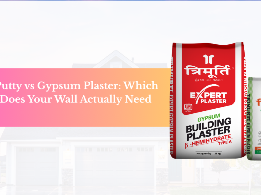 gypsum plaster or wall putty