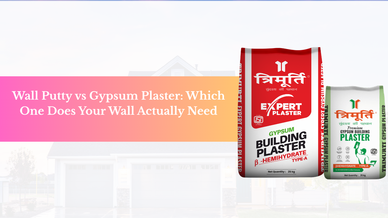 gypsum plaster or wall putty