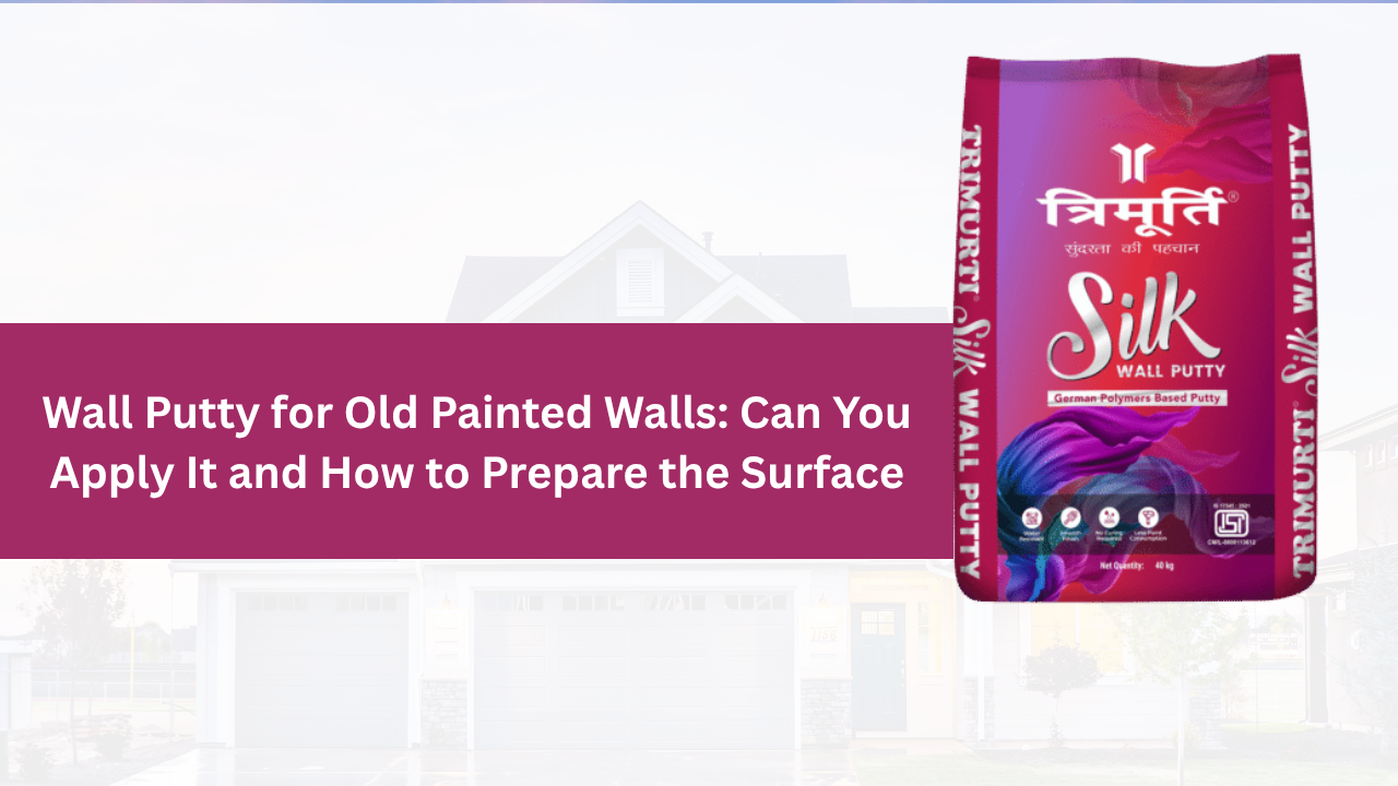 wall putty over the paint